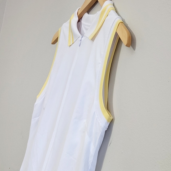 New!Beach Riot Bria Tennis Dress in White Sand. - Picture 9 of 16